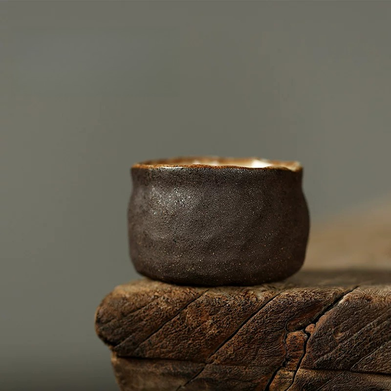 Japanese Pottery - Cangkir Teh Keramik Kasar Wabi Sabi
