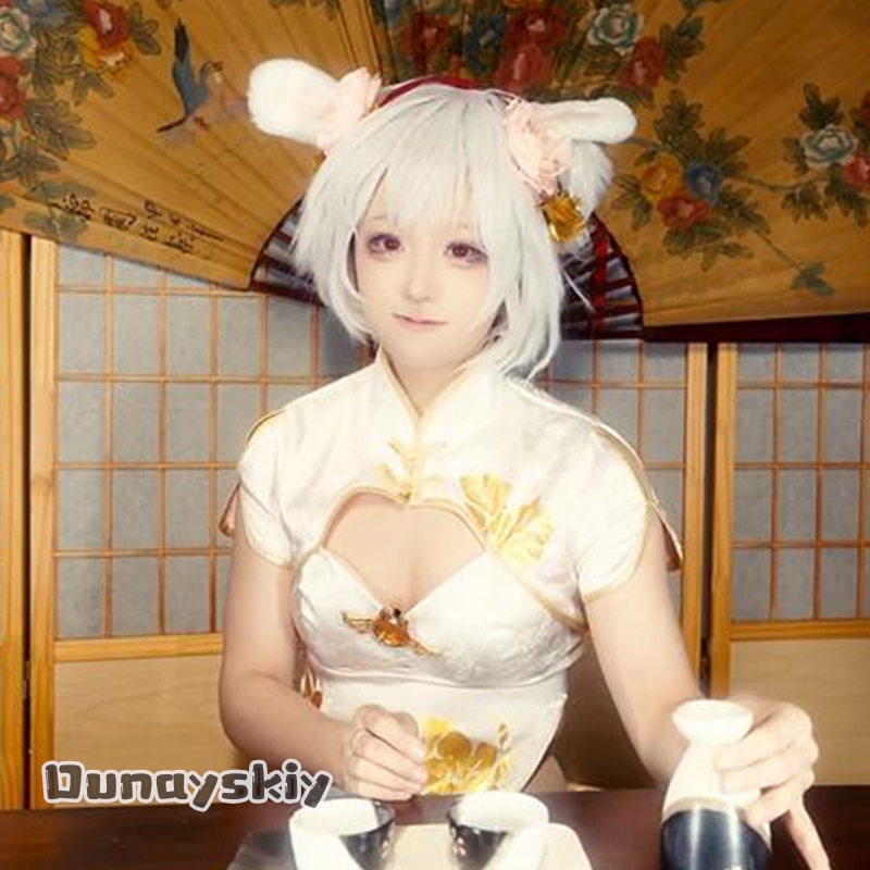 Japanese Fan - Yumekiri*/Azur Lane Laffey Gaun Cosplay Qipao
