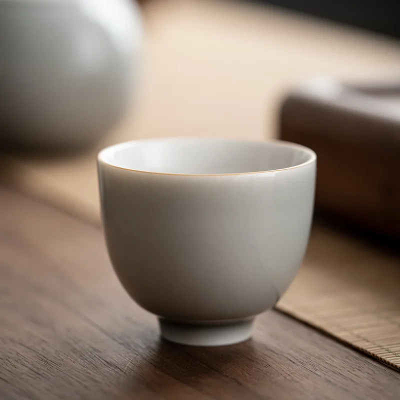 Es Abu-abu Glaze Piala Gaya Je - Japanese Pottery ulasan dan harga
