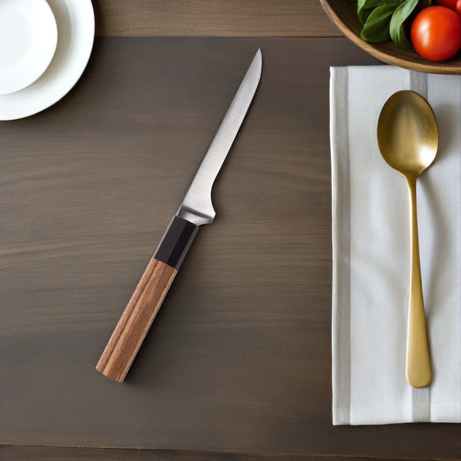 Gagang Pisau Kayu Berbentuk Ok - Japanese Knife ulasan dan harga