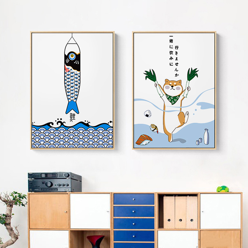 Poster dan lukisan hewan dan i - Japanese Restaurant Lifestyle ulasan dan harga