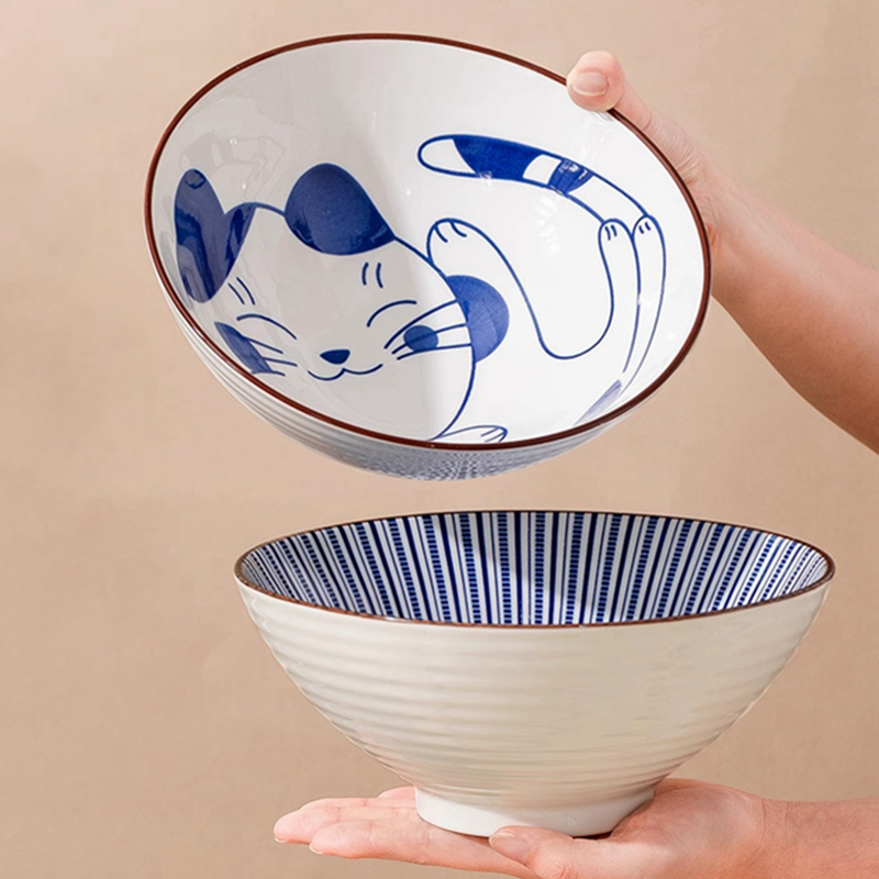 Mangkuk Ramen Keramik 1200ML M - Japanese Pottery ulasan dan harga
