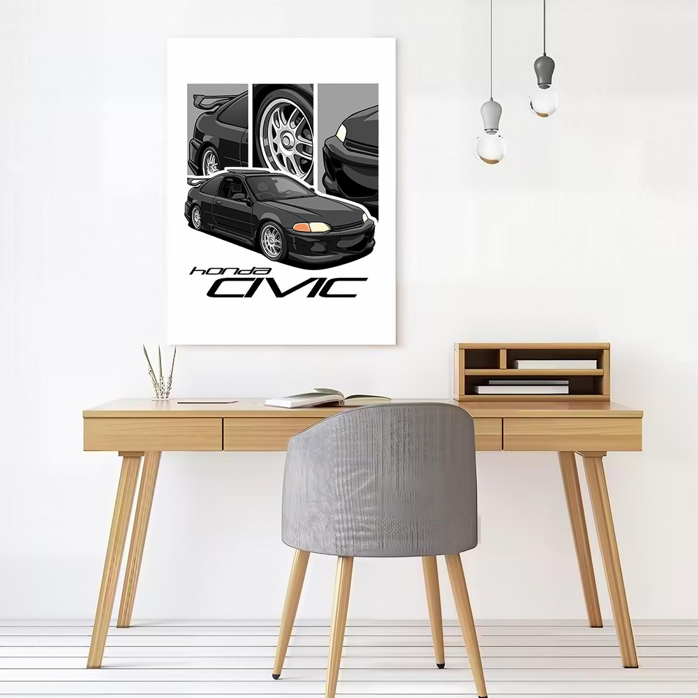 Poster Kanvas Mobil Jepang Civ - Japanese Fan ulasan dan harga