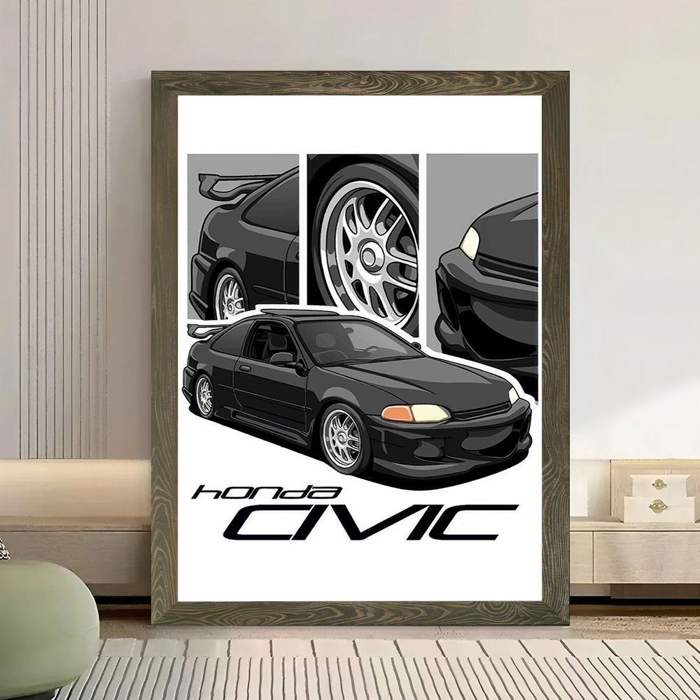 Poster Kanvas Mobil Jepang Civ - Japanese Fan ulasan dan harga