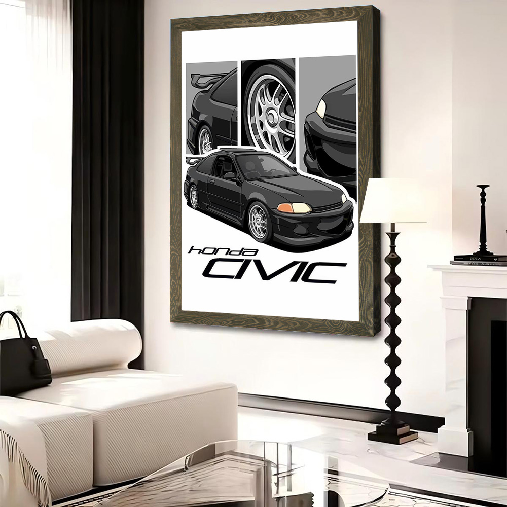 Poster Kanvas Mobil Jepang Civ - Japanese Fan ulasan dan harga