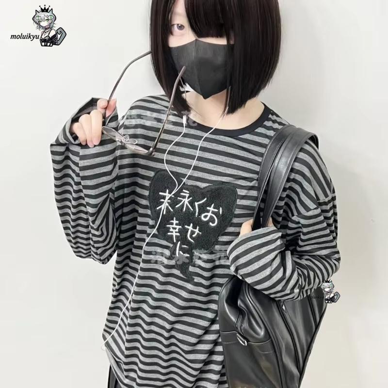 Kaos Lengan Panjang Kerah O Vi - Matcha ulasan dan harga