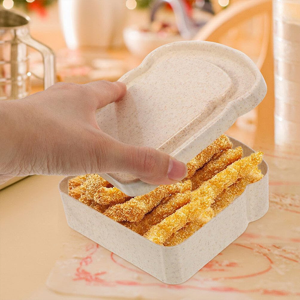 Kotak Penyimpanan Bento Toast, - Bento Box ulasan dan harga