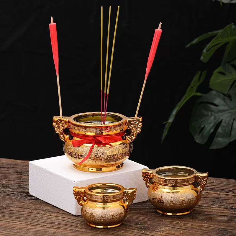 Pembakar Dupa Keramik Emas Den - Incense Holder ulasan dan harga