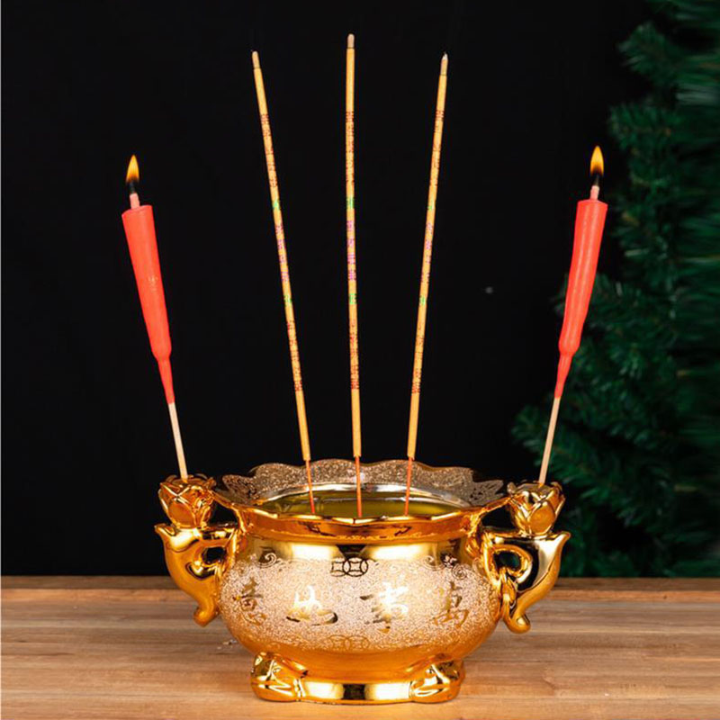 Pembakar Dupa Keramik Emas Den - Incense Holder ulasan dan harga